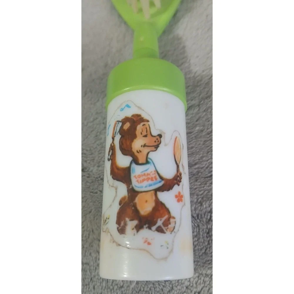 Vintage Tommee Tippee‎ Baby Musical Hair Brush Bear Graphic Hong Kong 7.5